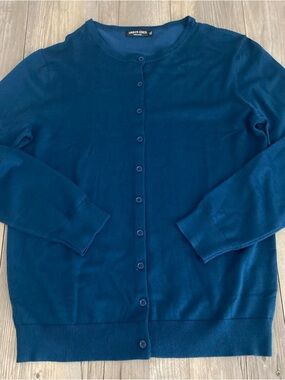 Urban Coco Women’s Long Sleeve Lightweight Button Sweater Banded Waist XL